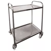 Desserte plateaux inox